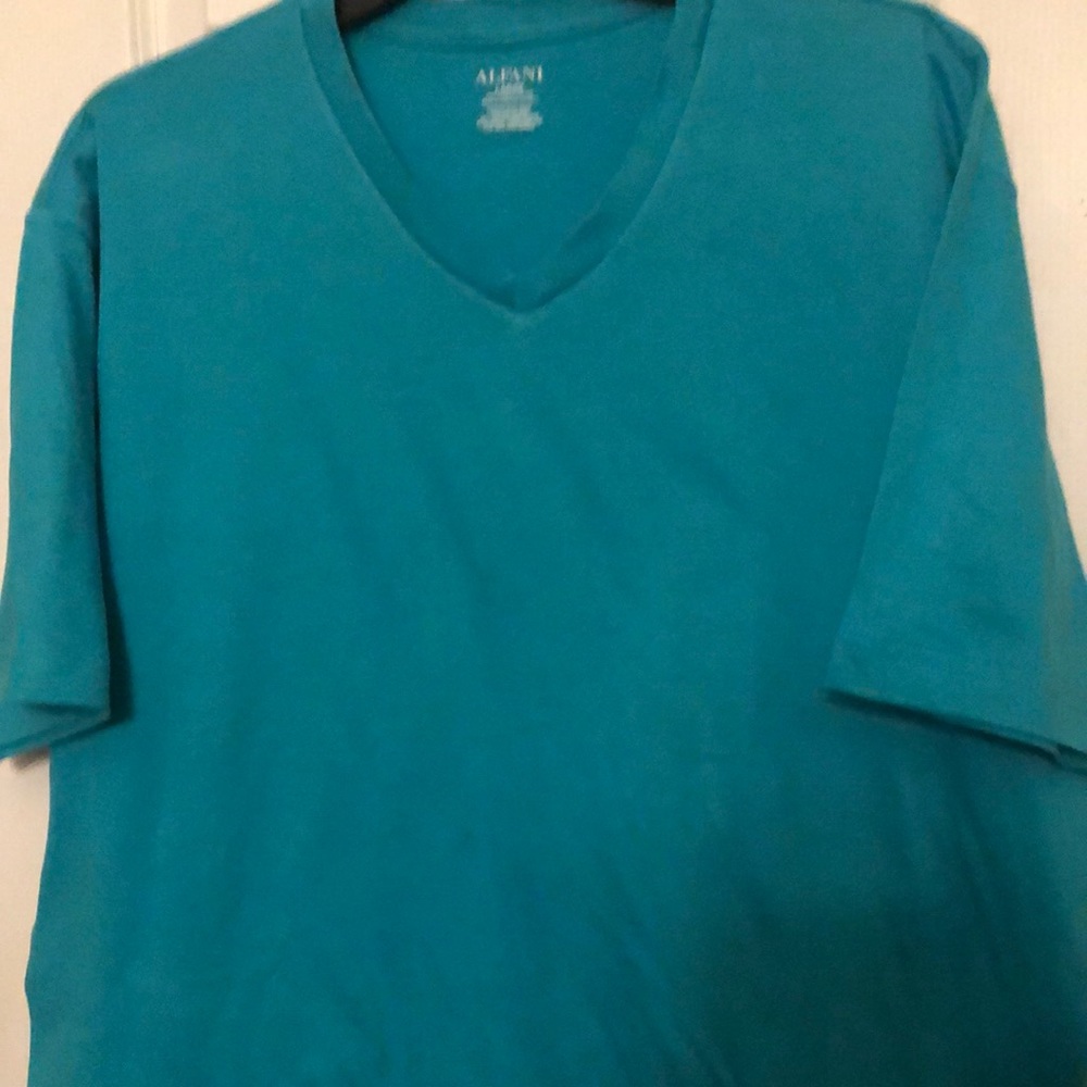 Shirt mens new size L 100% cotton short sleeves Alfani